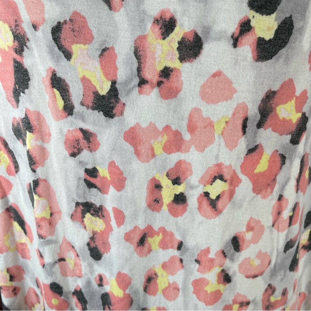 NWT Glitzy Girlz Under the Sun Coral Watercolor Leopard Print Top 3XL - Picture 5 of 10